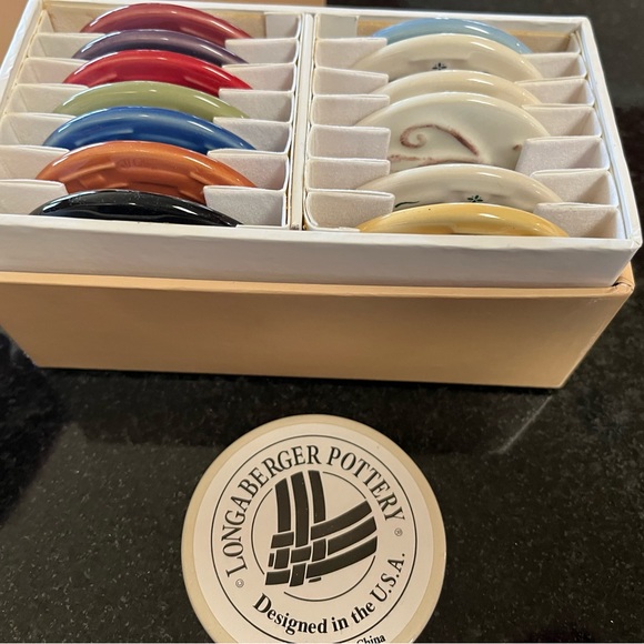 Longaberger pottery coasters - Picture 6 of 7